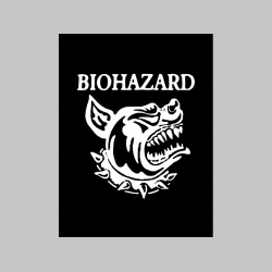 Biohazard chrbtová nášivka veľkosť cca. A4 (po krajoch neobšívaná)